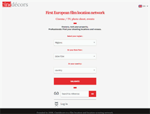 Tablet Screenshot of cinedecors.fr